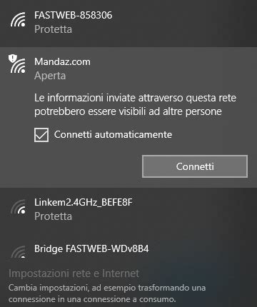 Abilitare il wifi in windows 8.1